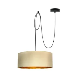 lampa-wiszaca-sufitowa-bezowa-pajak-zyrandol-led-e27-abazur-regulowana