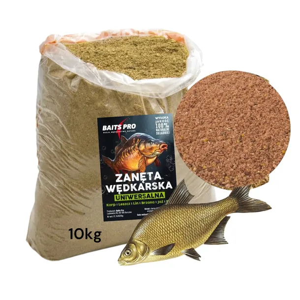 ZANĘTA WĘDKARSKA UNIWERSALNA FEEDER PIERNIK CZEKOLADA KARPIA LESZCZ 10KG