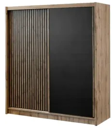 szafa-przesuwna-203-cm-london-dab-wotan-lamele-czarne