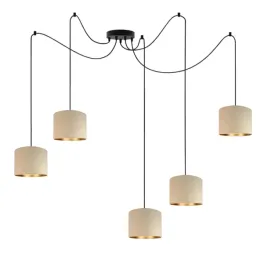 lampa-wiszaca-sufitowa-bezowa-pajak-zyrandol-led-e27-abazur-regulowana