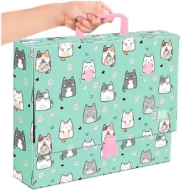 teczka-z-raczka-gruba-twarda-xl-a4-st-right-charming-cats-kotki-mietowa