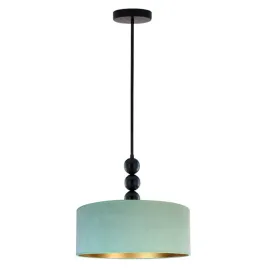 lampa-wiszaca-sufitowa-mietowa-zyrandol-led-e27-abazur-welurowa-nowoczesna