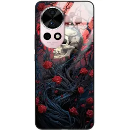 etui-do-huawei-nova-12-pro-glass-case-ochrona-goth-gotyckie-czaszki-mix-wz