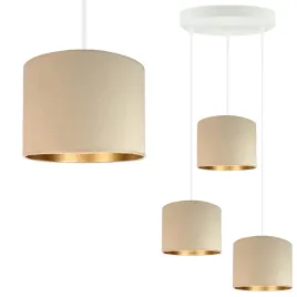 lampa-wiszaca-sufitowa-bezowa-regulowana-led-e27-abazur-zyrandol-welurowa