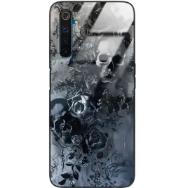 etui-do-realme-6-pro-glass-case-ochrona-telefonu-goth-gotyckie-czaszki-wz