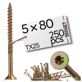 250-x-wkrety-ciesielskie-do-drewna-5x80mm-torx-5-x-80-mm-wkret-ocynk