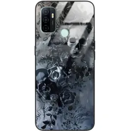 etui-do-oppo-a33-glass-case-ochrona-telefonu-goth-gotyckie-czaszki-mix-wz