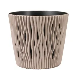 doniczka-sandy-round-dsr160-mocca-z-wkladem