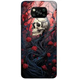 etui-do-xiaomi-poco-x3-nfc-glass-case-ochrona-goth-gotyckie-czaszki-mix-wz