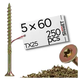 250-x-wkrety-ciesielskie-do-drewna-5x60mm-torx-5-x-60-mm-wkret-ocynk