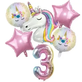 balony-na-3-urodziny-jednorozec-zestaw-6-balonow-foliowych-cyfra-3-100-cm