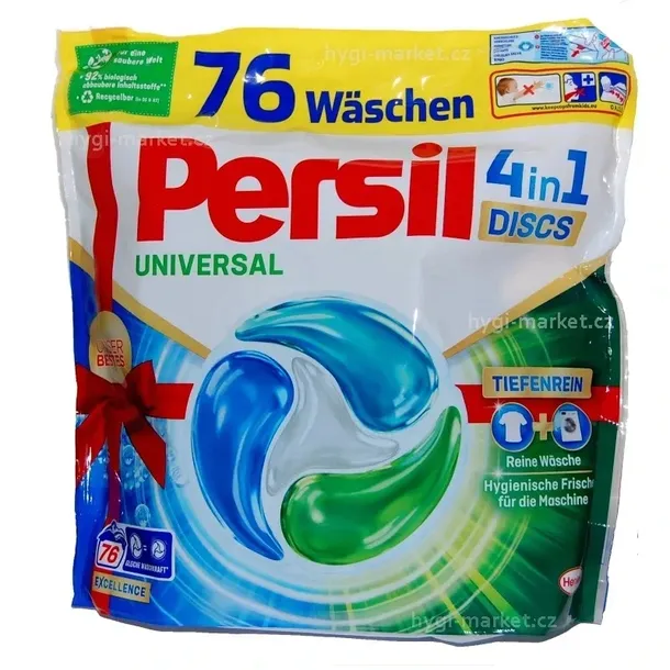 KAPSUŁKI DO PRANIA PERSIL UNIVERSAL 4IN1 DISCS 76 PRAŃ 1,292kg Z NIEMIEC