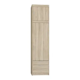 szafa-z-nadstawka-do-przedpokoju-60-cm-kuba-z-szufladami-dab-sonoma