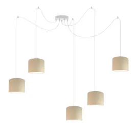 lampa-wiszaca-sufitowa-bezowa-pajak-zyrandol-led-e27-abazur-regulowana