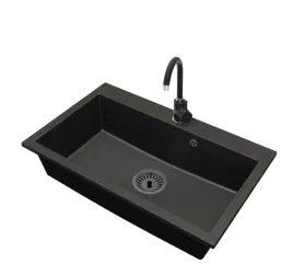 kuchenny-zlewozmywak-granitowy-jednokomorowy-elite-80-bateria-syfon-czarny