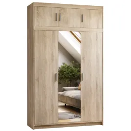 szafa-z-nadstawka-i-lustrem-do-garderoby-133-cm-kuba-dab-sonoma