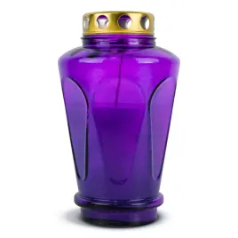 duzy-znicz-zalewany-21-cm-fioletowy-dp19sl-szklany-z-metalowym-kapturkiem