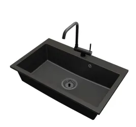 kuchenny-zlewozmywak-granitowy-jednokomorowy-elite-80-bateria-syfon-czarny