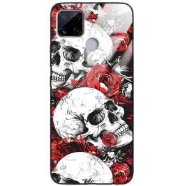 etui-do-realme-c15-glass-case-ochrona-telefonu-goth-gotyckie-czaszki-mix-wz