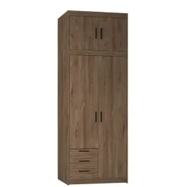 szafa-z-nadstawka-90-cm-kuba-dwudrzwiowa-z-polkami-i-drazkiem-dab-lefkas