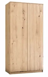 szafa-90-dwudrzwiowa-garderoba-z-polkami-i-drazkiem-dab-artisan-pojemna