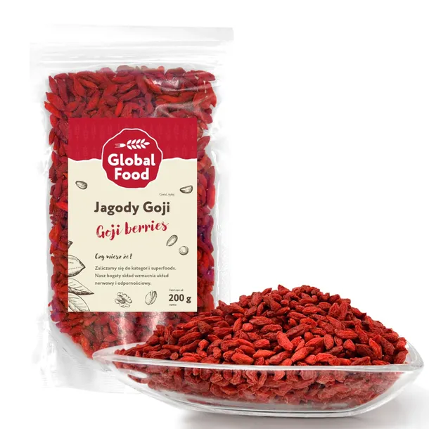 JAGODY GOJI 200g OWOCE SUSZONE NATURALNE SUPERFOOD