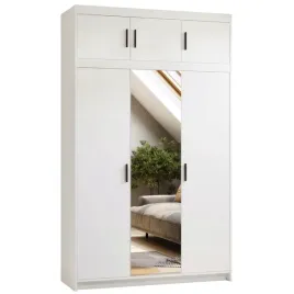 szafa-biala-z-nadstawka-133-cm-do-garderoby-kuba-trzydrzwiowa-z-lustrem