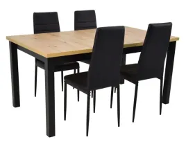 stol-rozkladany-90x160-200cm-4-krzesla-ekoskora-czarna-do-salonu-jadalni