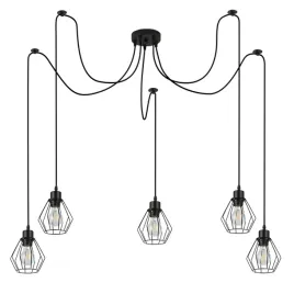 lampa-sufitowa-wiszaca-zyrandol-led-5xe27-oprawa-loft-pajak-czarna