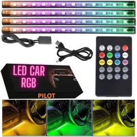 tasma-led-do-samochodu-z-pilotem-oswietlenie-auta-rgb-5050-do-wnetrza-usb