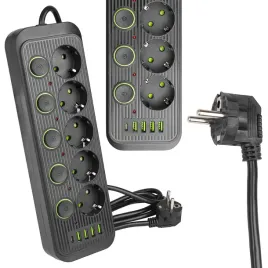 2-x-przedluzacz-listwa-zasilajaca-2m-5-gniazda-uziemienie-5x-usb-c-wlacznik