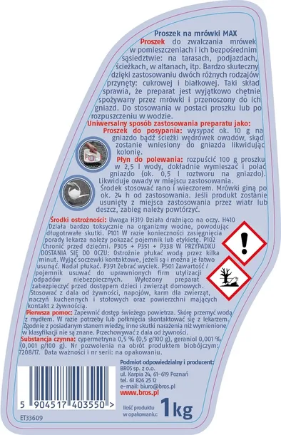 proszek-przeciwko-mrowkom-bros-1-kg-max-stan-nowy