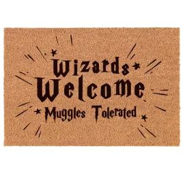 2-x-wycieraczka-wizards-welcome-muggles-tolerated