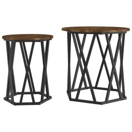 stolik-kawowy-2-pcs-dab-wedzony-drewno-inzynieryjne-i-stal