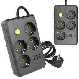 2-x-przedluzacz-listwa-zasilajaca-2m-4-gniazda-uziemienie-3x-usb-czarny