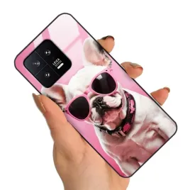 etui-do-xiaomi-13-premium-z-polyskiem-urocze-zwierzeta-pieski-kotki-wzory