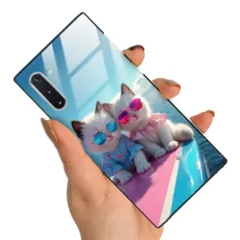 etui-do-samsung-note-10-premium-z-polyskiem-urocze-zwierzeta-pieski-kotki