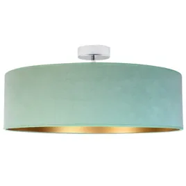 lampa-plafon-zyrandol-sufitowa-welurowa-abazur-led-e27-mietowa-blues-60cm