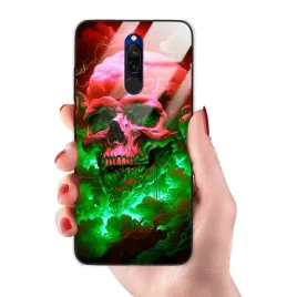 etui-do-xiaomi-redmi-8-premium-solidne-dark-czaszki-gotyckie-trwale-wzory
