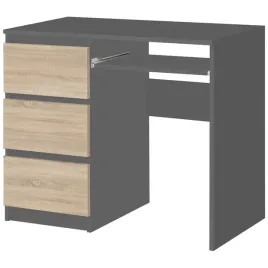 biurko-radek-90-cm-szary-dab-sonoma-3-szuflady-lewe-laminowane