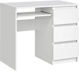biurko-radek-90-cm-biale-komputerowe-3-szuflady-prawe-laminowane