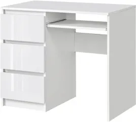 biurko-radek-90-cm-bialy-polysk-komputerowe-3-szuflady-lewe-laminowane