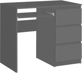 biurko-radek-90-cm-szare-komputerowe-3-szuflady-prawe-laminowane