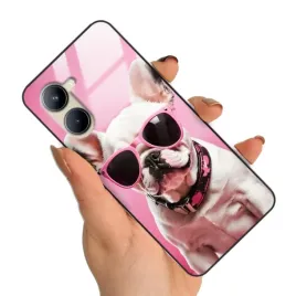 etui-do-realme-c33-premium-z-polyskiem-urocze-zwierzeta-pieski-kotki-wzory