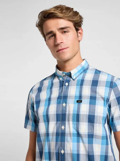 lee-button-down-ss-s-meska-koszula-kolor-niebieski