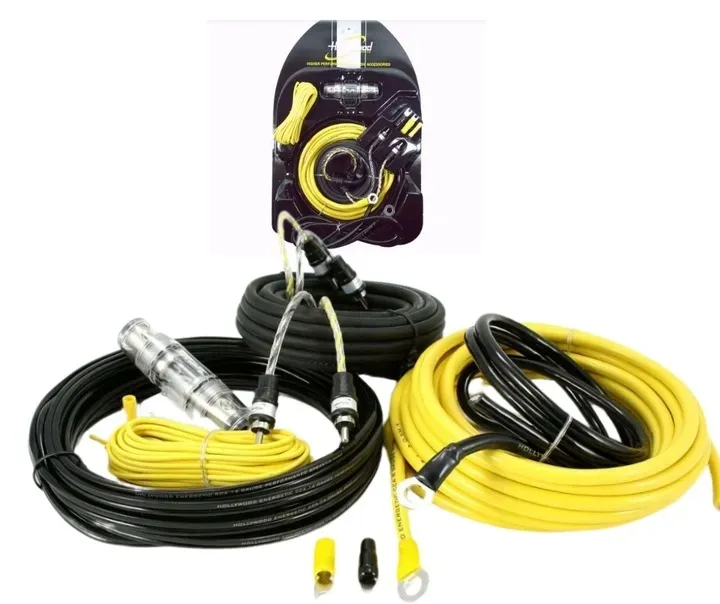 ZESTAW RCA WZMACNIACZA KABEL KABLI PRZEWÓD HOLLYWOOD CCA-28