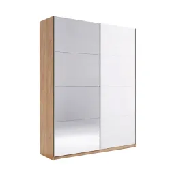 wysoka-szafa-przesuwna-z-lustrem-bialy-polysk-200-cm