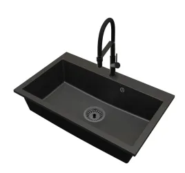 kuchenny-zlewozmywak-granitowy-jednokomorowy-elite-80-bateria-syfon-czarny