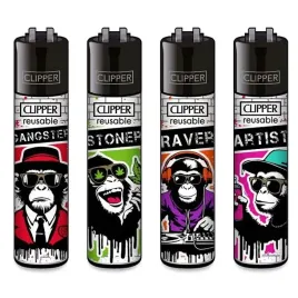 4-x-zapalniczka-gazowa-clipper-urban-chimps-cala-kolekcja