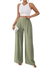 shein-damskie-spodnie-zielone-szerokie-l-1dj